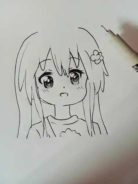 萌萌哒女孩衣服简笔画