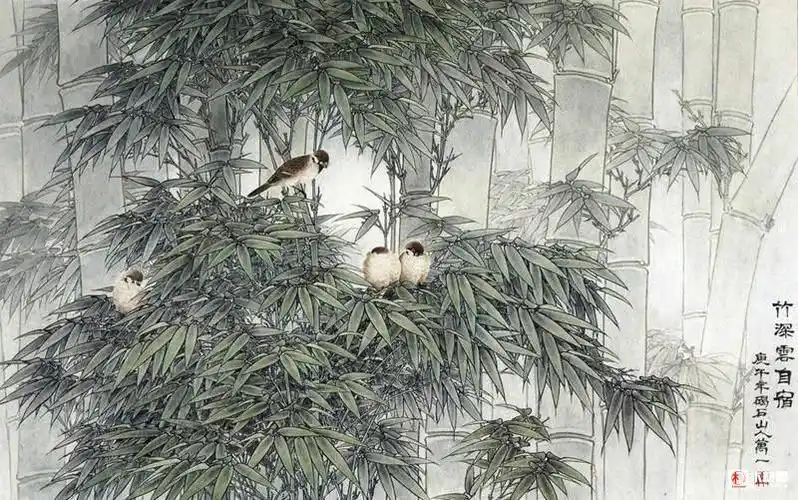 "与竹共舞",绝美工笔画竹欣赏【木材圈】