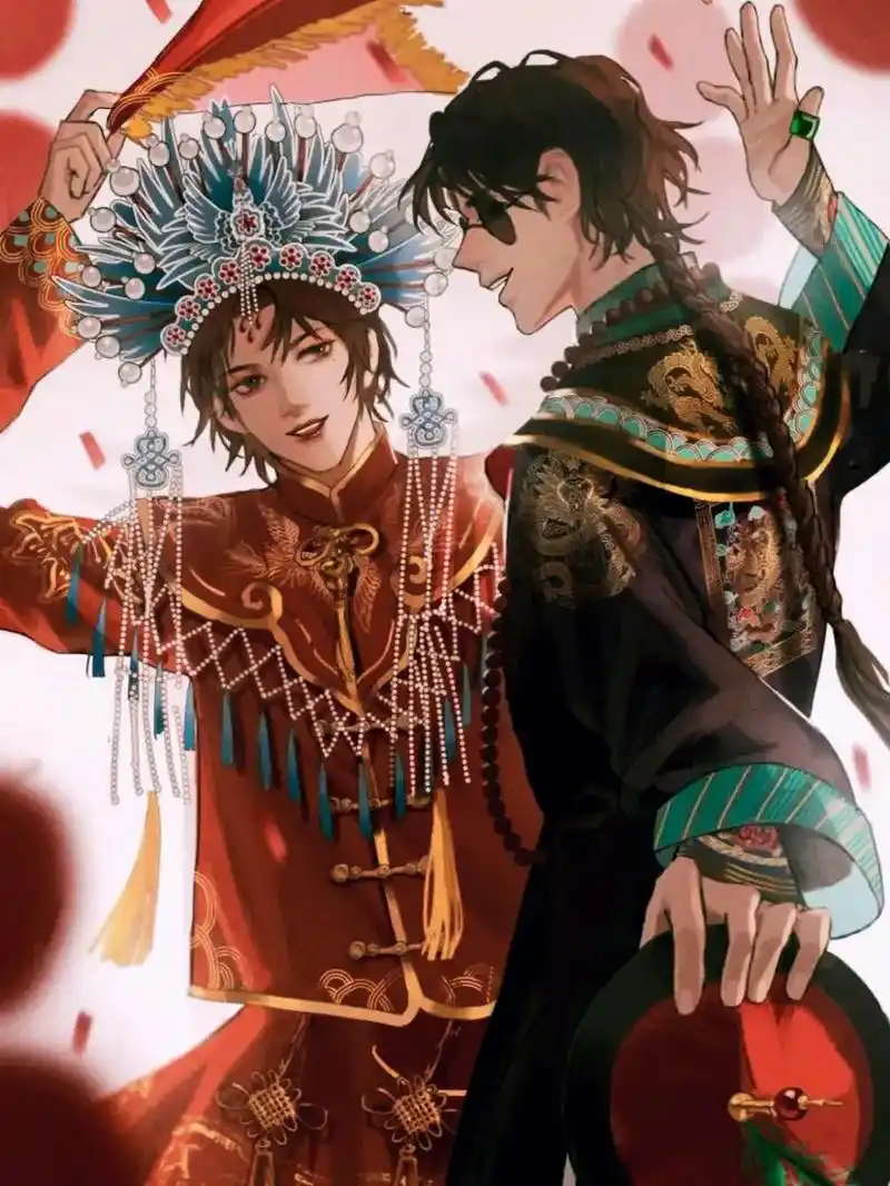 唉,黑瞎子和小哥一样是不会死的,但是小花会和吴邪一样慢慢老去 - 抖