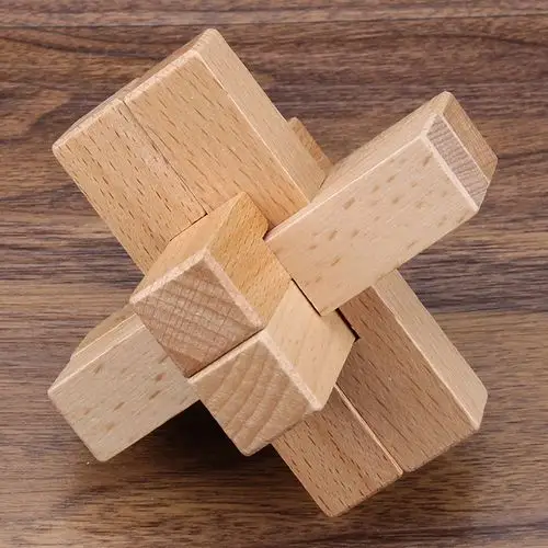 保蒂卡大号鲁班孔明锁收藏益智木制玩具成人智力解锁包邮