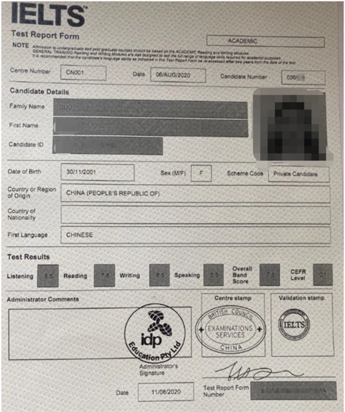 雅思怎么提分?环球雅思培训首考7.5分雅思高分案例分享