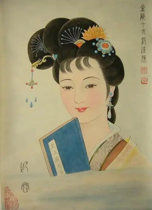 吴良柱金陵十二钗贾迎春