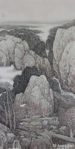 山岭秋光之二_山水_刘铁泉作品展_刘铁泉在线作品_刘铁泉官方网站