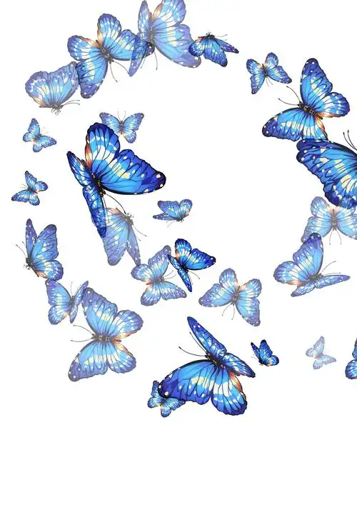 蝴蝶-蓝紫色(远近效果) - 优动漫 动漫创作支援平台