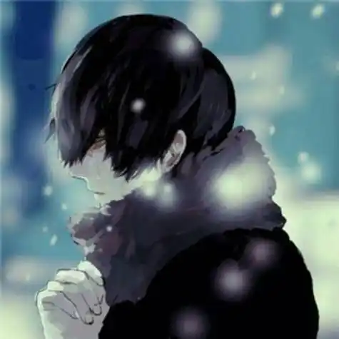 谁有二次元男孩侧脸流泪的图片?