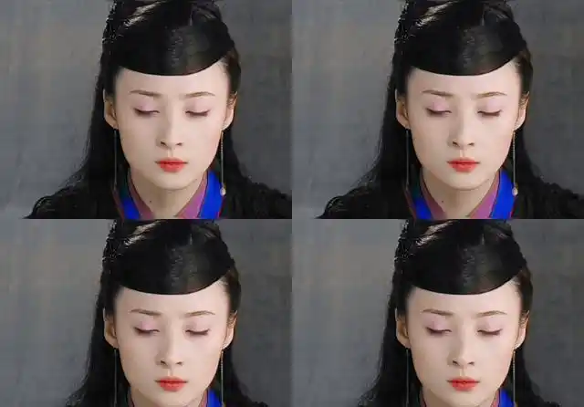 蒋勤勤的黑蝴蝶和穆念慈基本无发饰但还是美得惊人