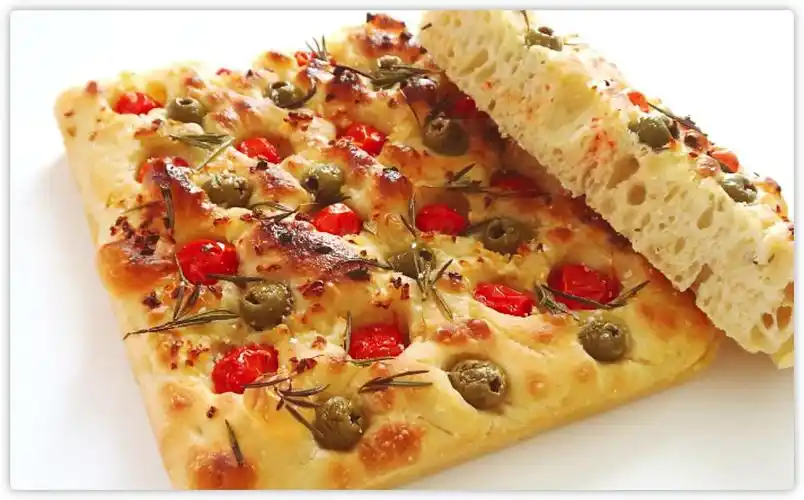 用自己养的酵母做最喜欢吃的面包佛卡夏