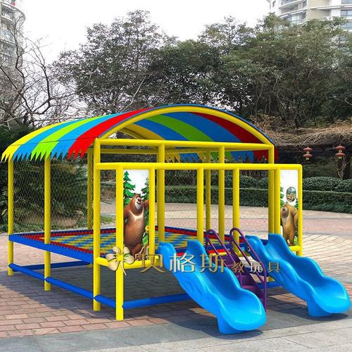 新款户外大型蹦蹦床幼儿园蹦床室外儿童游乐设备游乐园多功能圆形