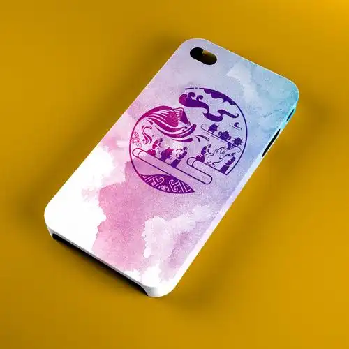 古风插画泼墨肌理手机壳(文创产品)