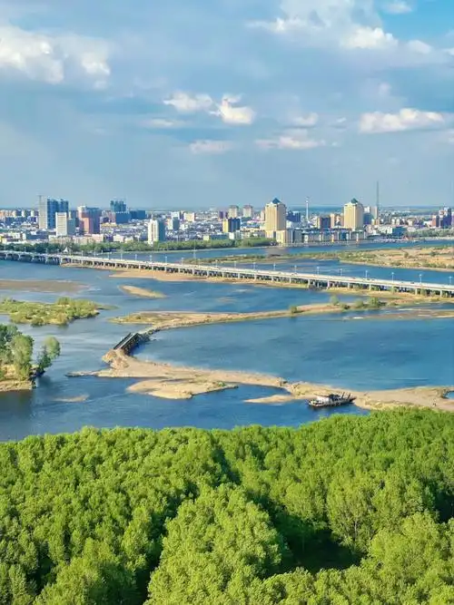 松原拍照超美松花江