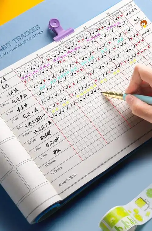 自律打卡本任务计划本考研自律神器必备习惯养成时间管理月周规划每日