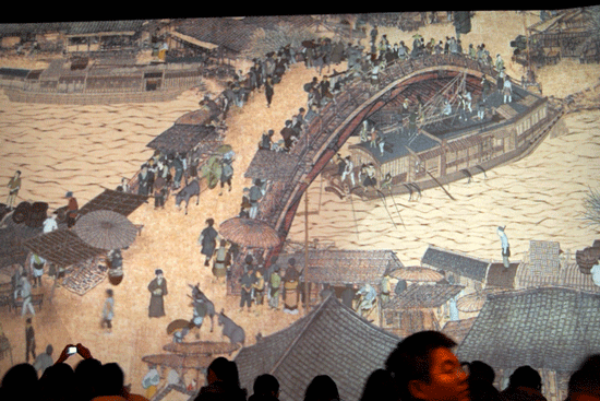 大宋江山有若无  真假清明上河图  辨别穷尽千里目  怎堪眼笨心糊涂