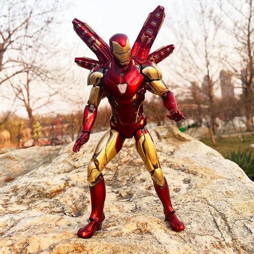 正版授权漫威mk85钢铁侠手办带替换手关节可动模型复仇者联盟玩具