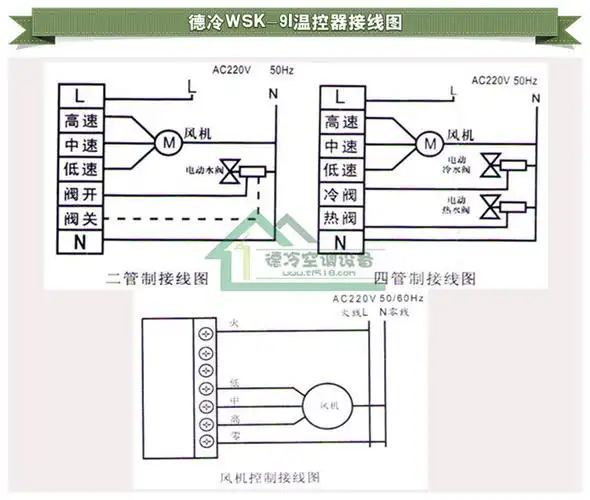 风机盘管温控器接线图