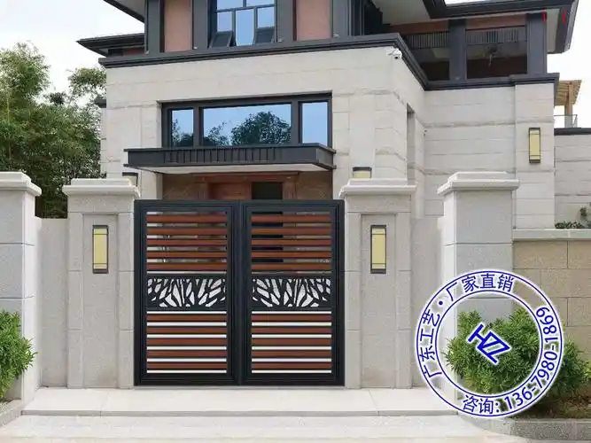 大门口院子小别墅院墙大门垛