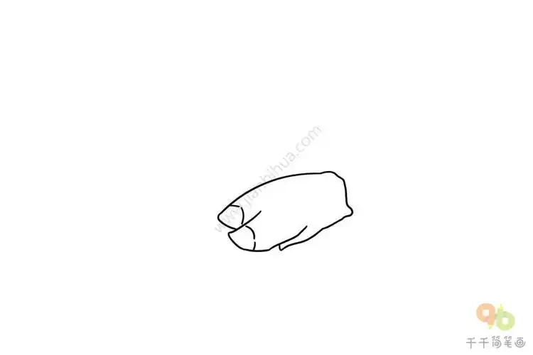山东美食 青岛流亭猪蹄简笔画