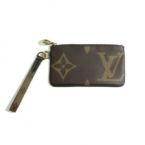 中古lv路易威登pochettetrio手拿包棕色棕色m68756女士包袋