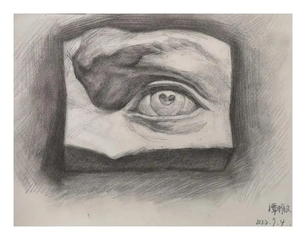 上呈画室小学生,初中生素描作业 - 抖音