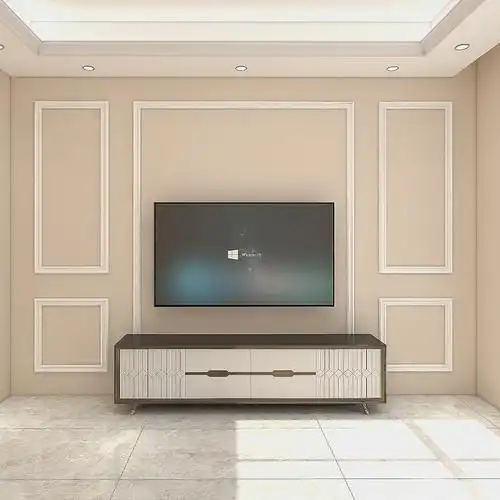 钛金条背景墙 钛金条吊顶 实木线条装饰电视墙金属边框造型客厅背景墙
