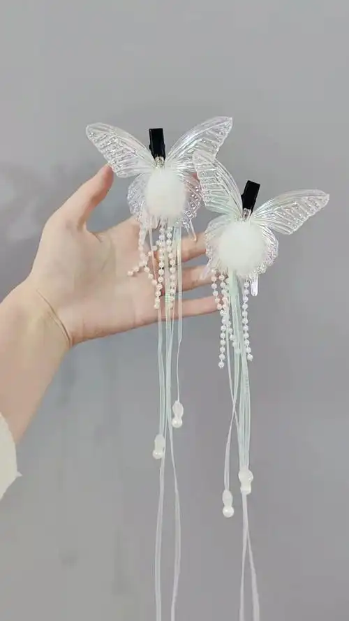 diy流苏耳环磨砂亚克力花朵花瓣手工古风汉服步摇发簪配件花片