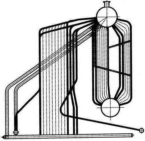 一种对流管束回程结构的锅炉