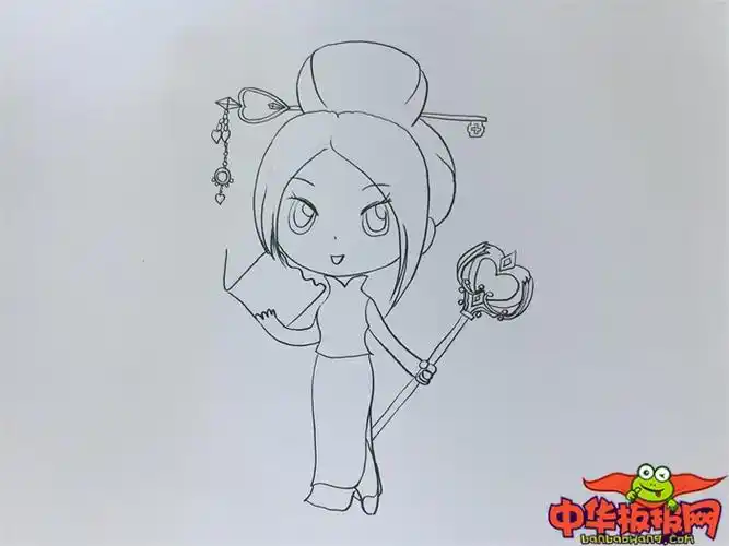 叶罗丽辛灵仙子简笔画教程