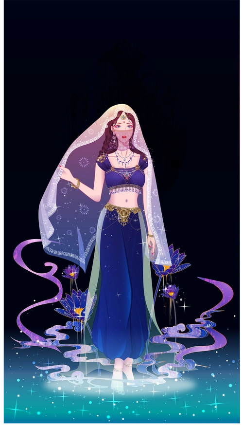 ai绘图 "来自西域的美人"|插画|创作习作|哦哦哈哈ii - 原创作品