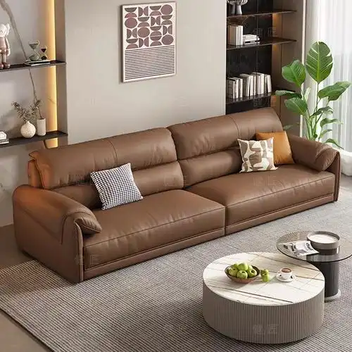 cbd官方意式极简真皮沙发客厅家用大小户型简约现代直排头层真皮