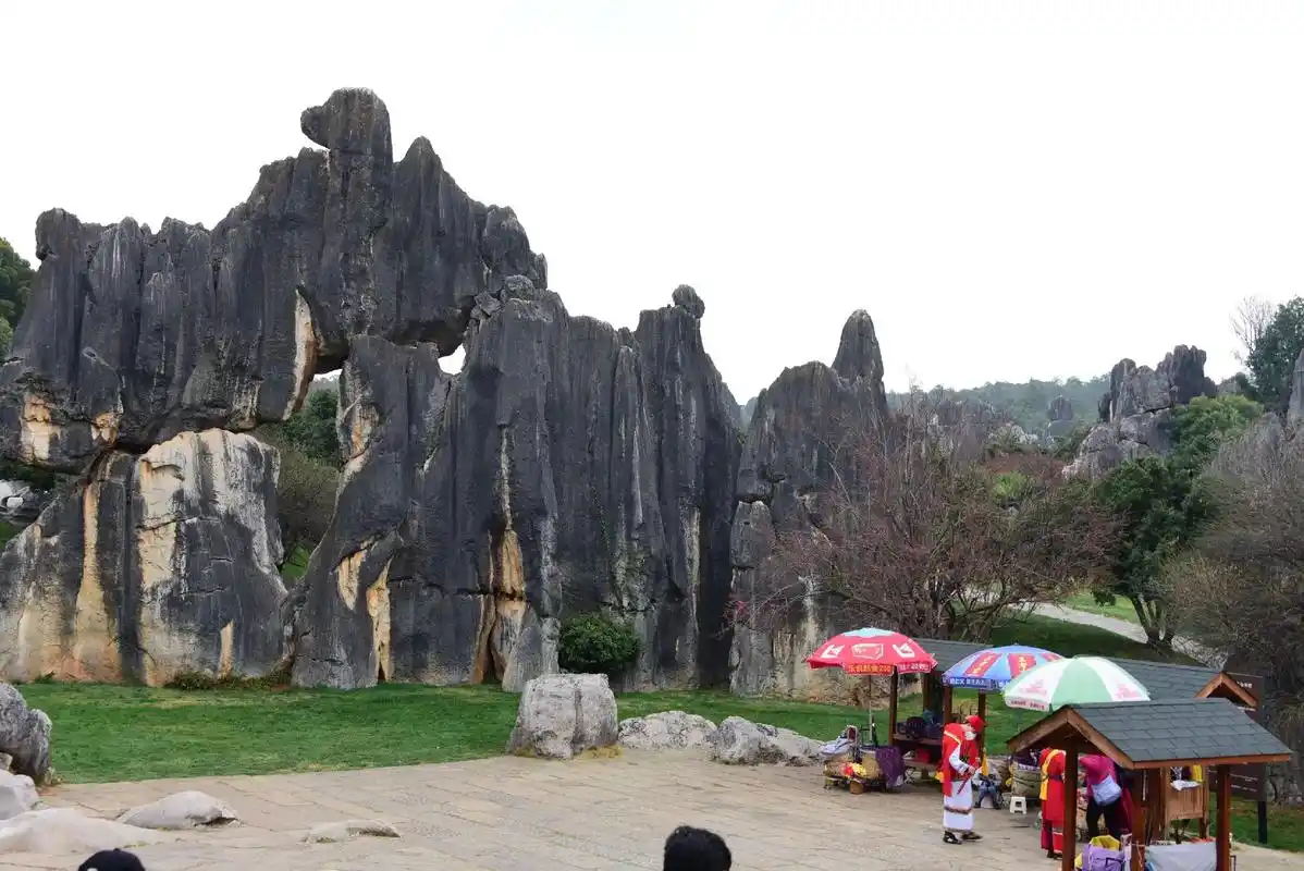 云南石林阿诗玛的石像