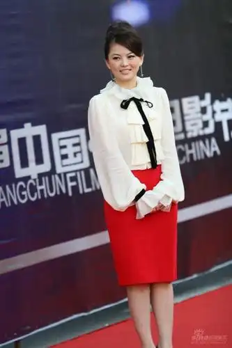 图文:长春电影节红毯 李湘红裙亮相秀白皙美腿