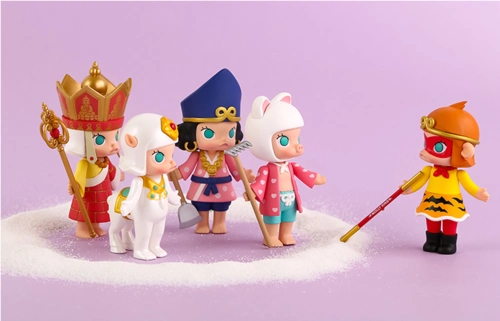 99包邮popmart泡泡玛特molly西游系列盲盒潮玩桌面摆件潮玩盲盒