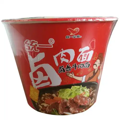 统一方便面桶装卤肉面卤香1箱x12桶x115g整箱包邮来一桶泡面桶面