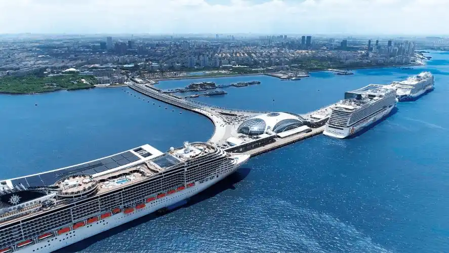 未来这里将建成中国首个国际邮轮旅游度假区2021吴淞口论坛今天在上海