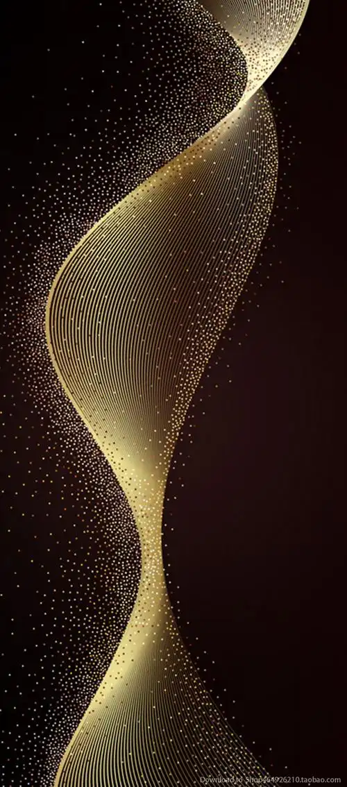 唯美金色光效背景板底纹炫光质感线条海报广告设计psd分层素材