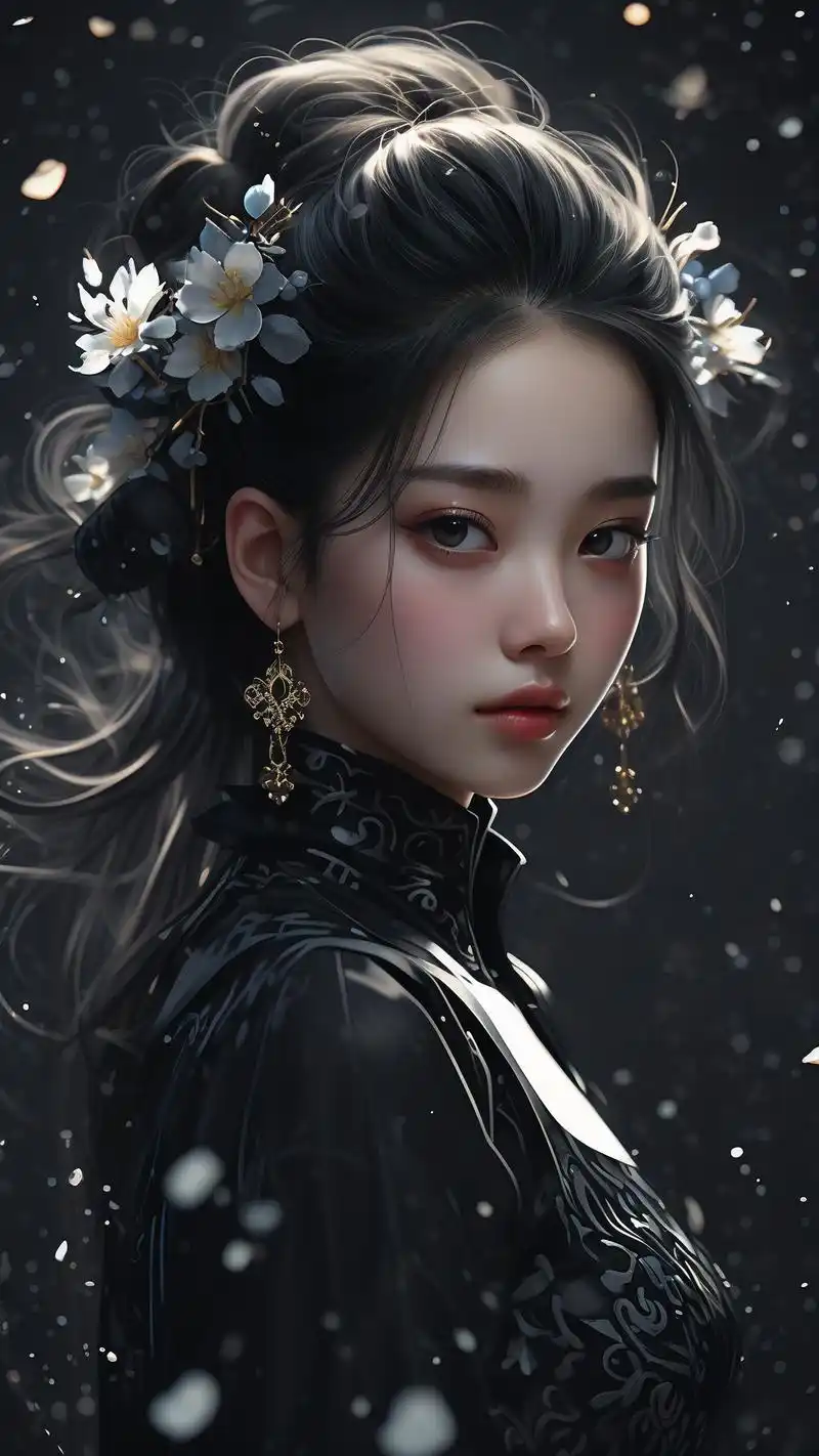 霸气女生黑色系壁纸94高冷范十足