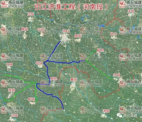 引江济淮工程将惠及夏邑县,梁园区,睢阳区,柘城县