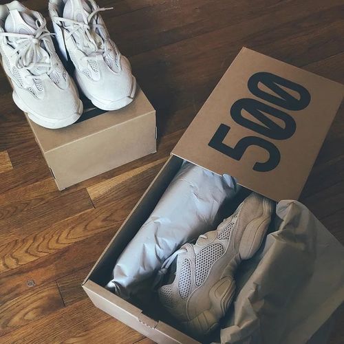 黑色侃爷wuyinyeezy无印椰子鞋500男女情侣厚底增高老爹运动鞋