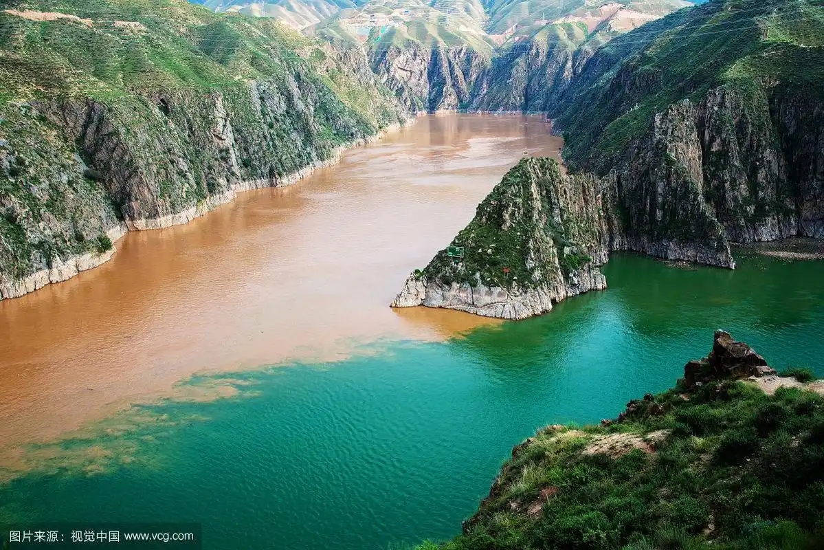 黄河泾渭分明