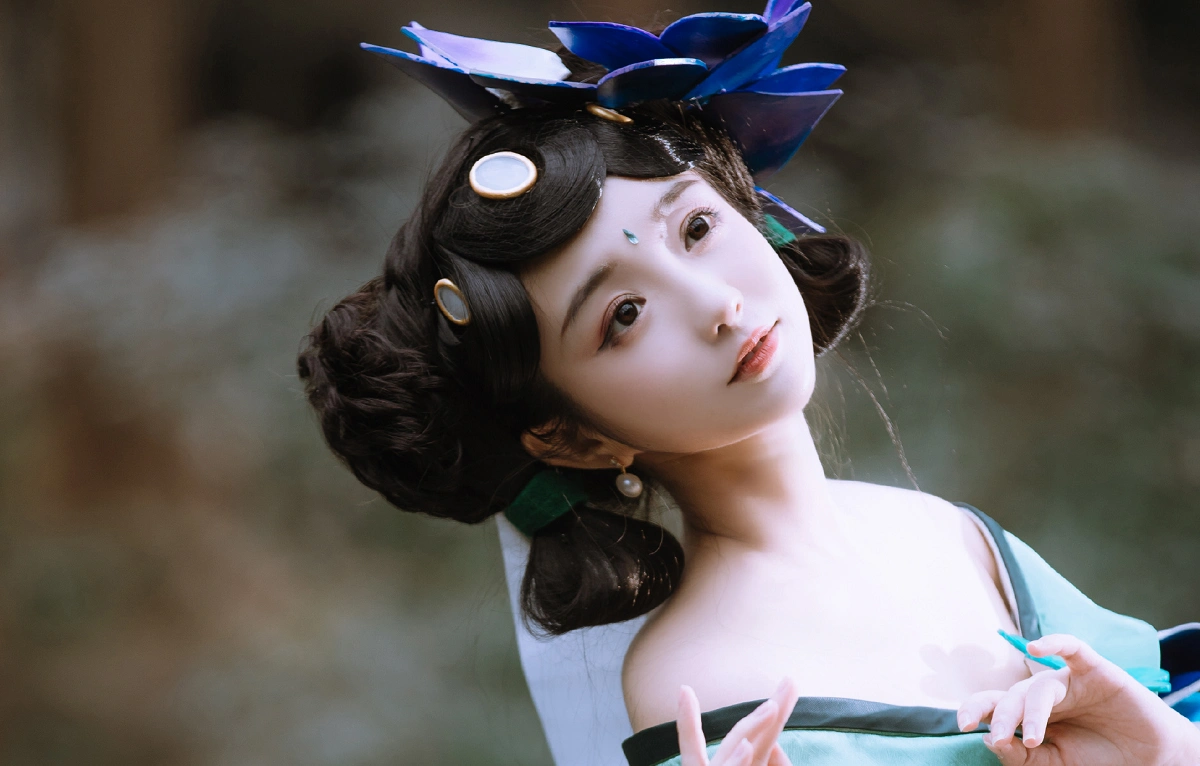 原创绝美大乔小乔cos会不会打游戏不重要重要的是想收妖了