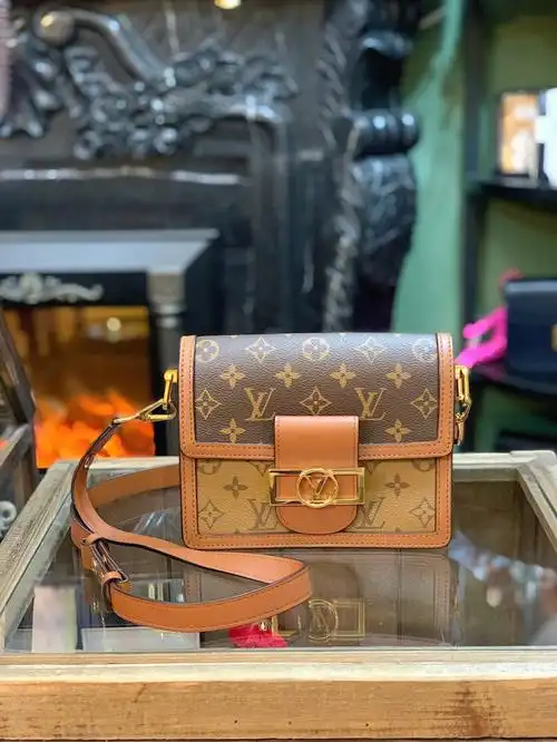 vintagelvminidauphine达芙妮链条挎包