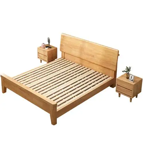 有模有样北欧床实木床15米18m双人床主卧现代简约高箱储物床单人床