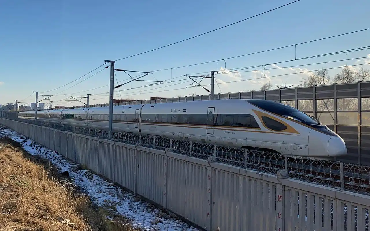 京张高铁高寒动车组!cr400bf-g担当g2485次通过