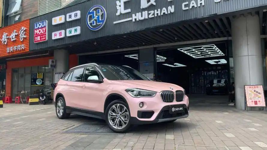 宝马x1改色贴膜案例