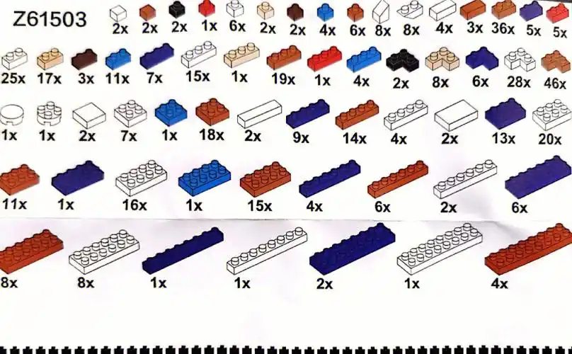 达菲熊微积木图纸