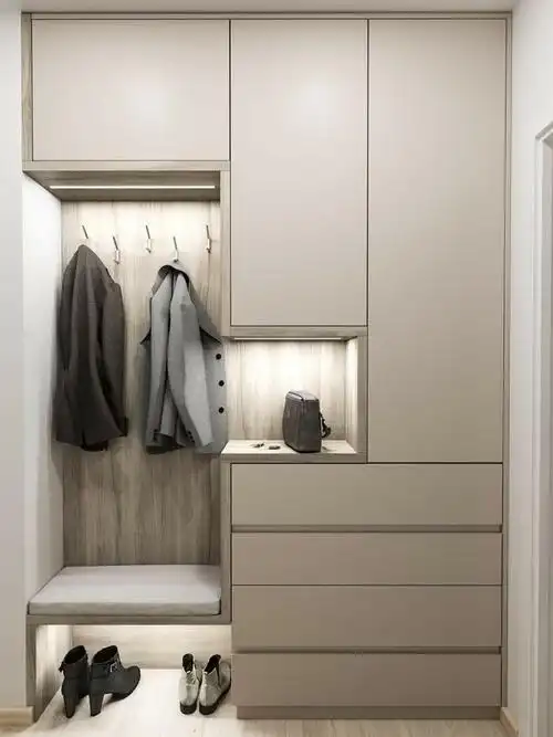 进门鞋柜怎么设计,才能功能颜值都有了?|收纳|换鞋凳|玄关|衣柜|鞋架_