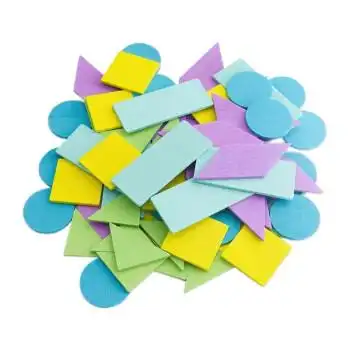 几何图形小学生数学早教教具彩色正方形长方形三角形平行四边形圆形 5