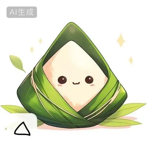 画个粽子过#端午节#好运接"粽"而来~画粽子接好运