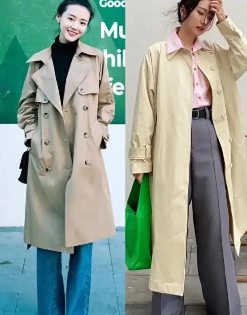 "长风衣 裤子"=秋季必备!时髦洋气显腿长,尤其适合小个子