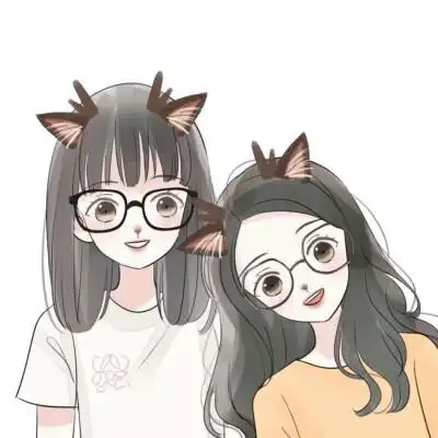 闺蜜霸气女头手绘