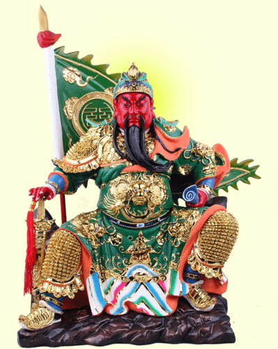 富臣佛道神像摆件义乌树脂镀金工艺品关公关老爷伽蓝护法武财神
